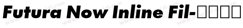 Futura Now Inline Fil字体转换